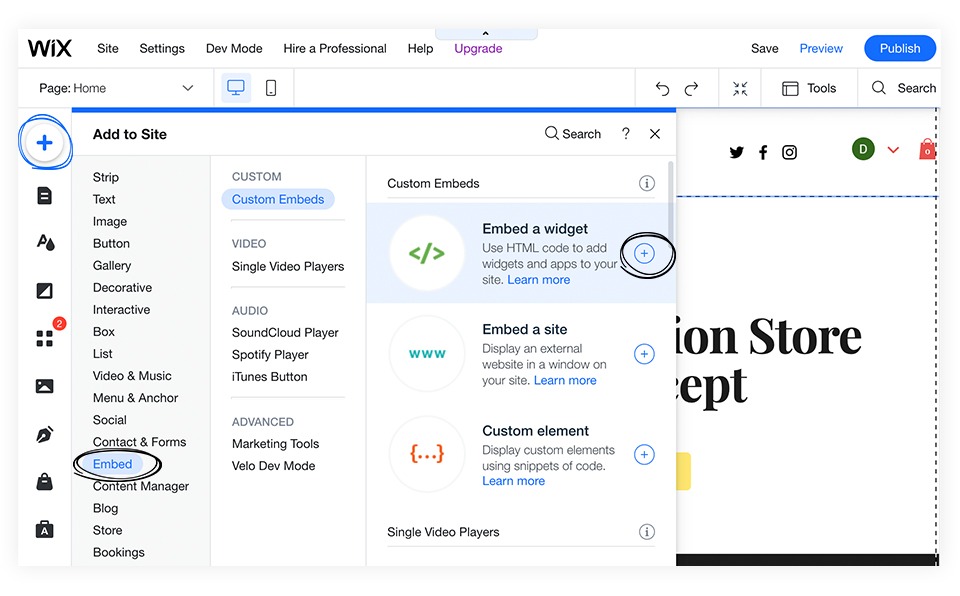 Embedding a flipbook on wix